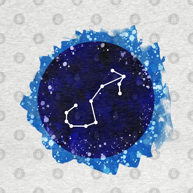 Watercolor Scorpio Star Sign by lunamoonart
